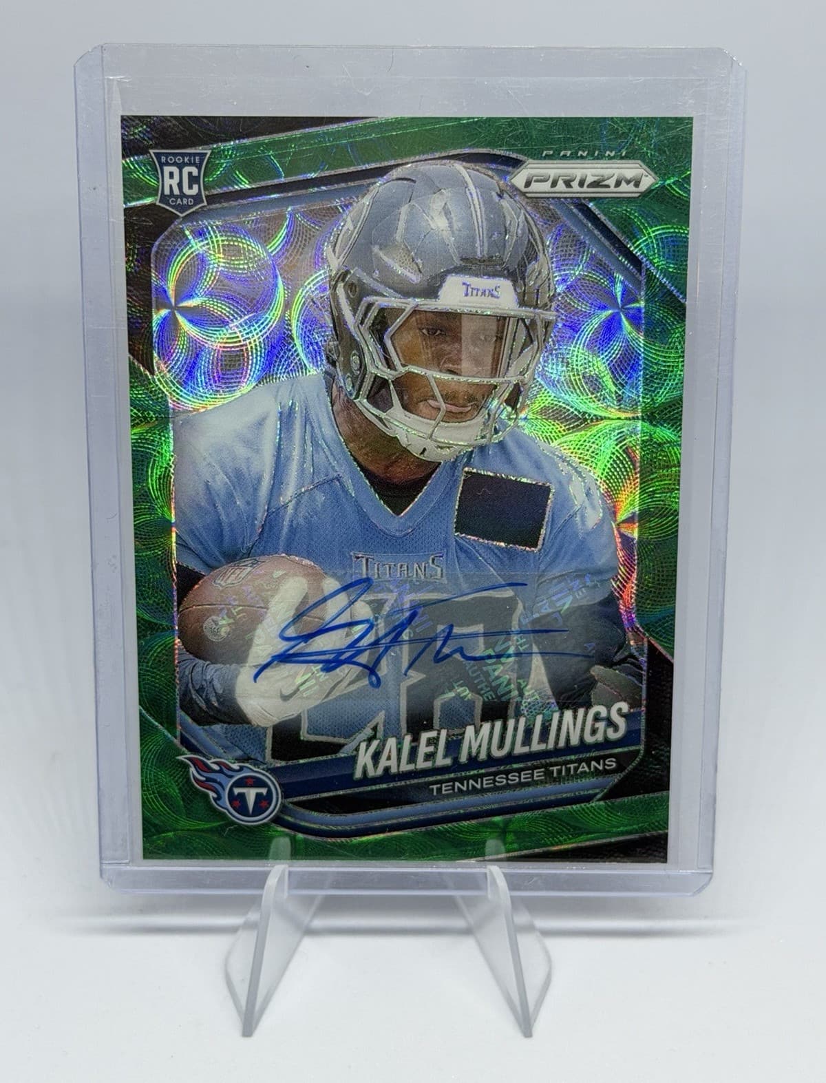 Panini 2025 Prizm Football Kalel Mullings Rookie Autograph 🔥/75🔥#385