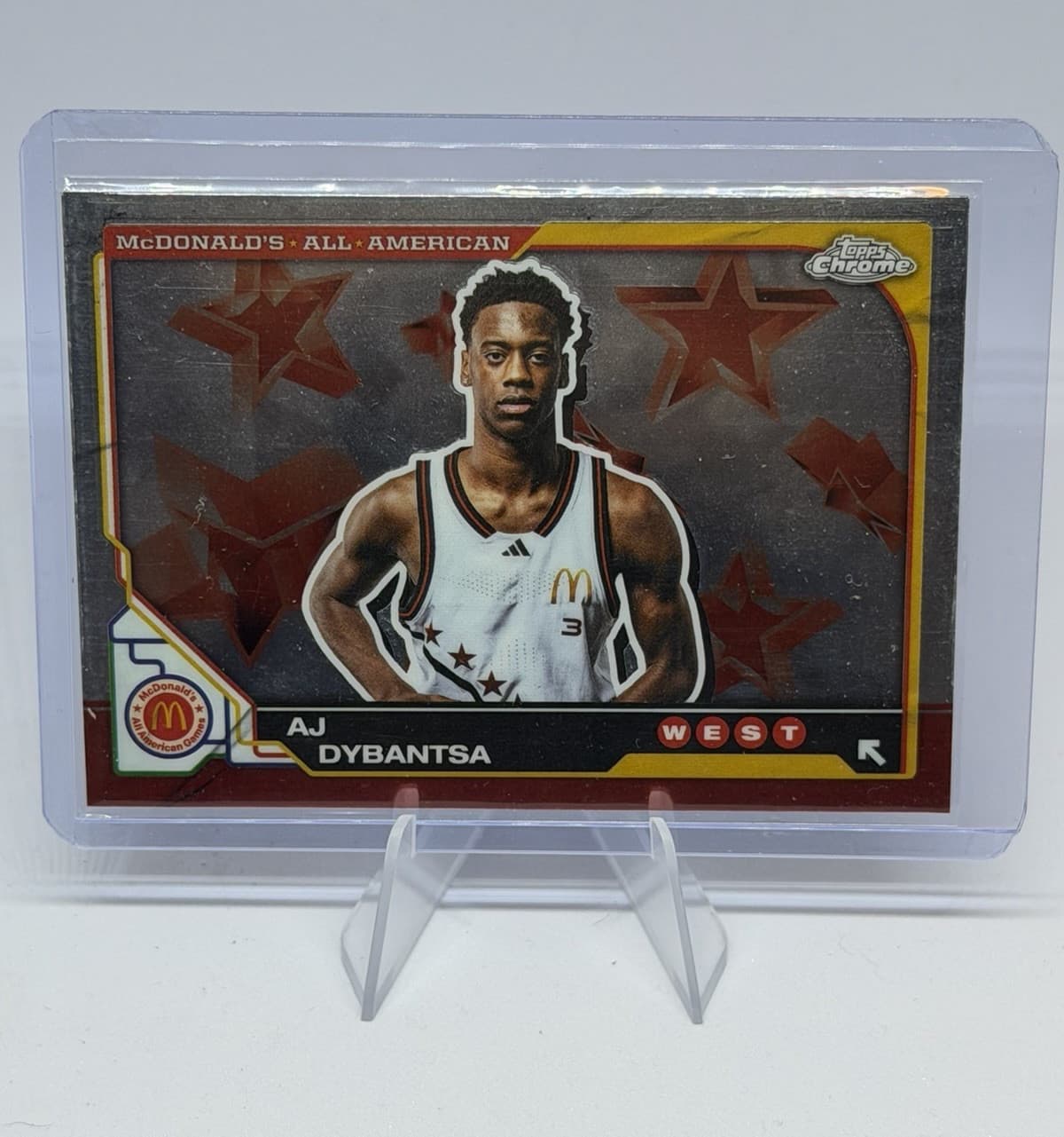 Topps Chrome 2025 McDonald's All American AJ Dybantsa BYU Cougars #45