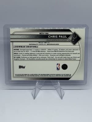 Topps 2025 Bowman Chrome Chris Paul BCV-146 Purple Refractor 🔥/299🔥 - Thumbnail 2