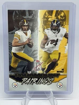Topps Signature Class 2025 Paramount Pairings PP-19 Rodgers Metcalf Steelers