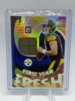 Panini Donruss Optic 2025 Will Howard First Year Fresh Prizm RC FYFBH-WHD