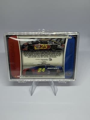 Press Pass 2002 Eclipse Double Cover Jeff Gordon Jerry Nadeau NASCAR Card /625 - Thumbnail 2