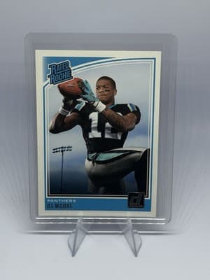Panini 2018 Donruss Rated Rookie D.J. Moore #316 Carolina Panthers Football