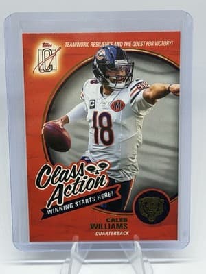 Topps Signature Class 2025 Caleb Williams Bears Class Action Insert CA-6