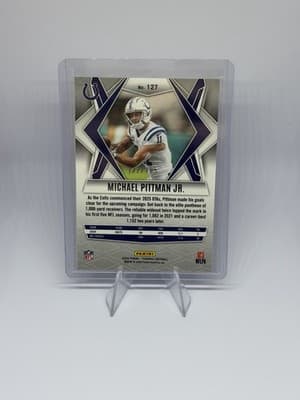 2025 Panini Phoenix Michael Pittman Jr. Colts Yellow parallel /185 - Thumbnail 2
