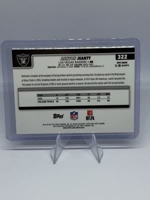 Topps Chrome 2025 Ashton Jeanty X-Fractor #322 - Thumbnail 2