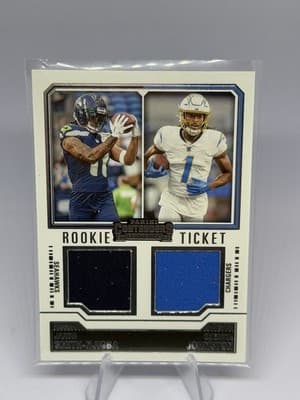 Panini Contenders 2023 Rookie Ticket Dual Patch DS-14 Smith-Njigba/Johnston