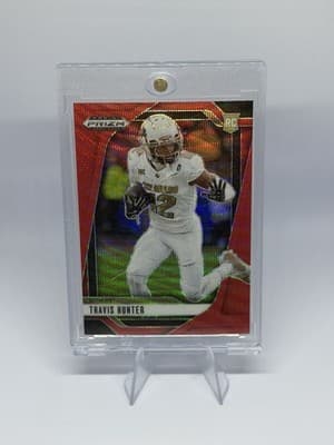 Panini Prizm Draft Picks 2025 Travis Hunter Colorado Red Wave RC #21