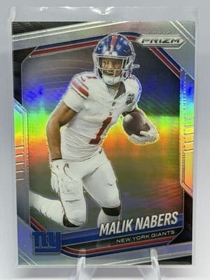 Panini Prizm 2025 Malik Nabers New York Silver prizm #206