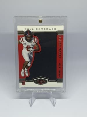 Panini Plates & Patches Full Coverage Elijah Moore Ole Miss Rookie Memorabilia