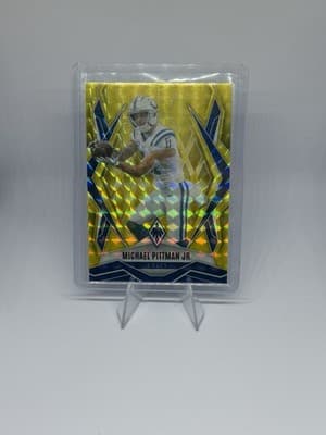 2025 Panini Phoenix Michael Pittman Jr. Colts Yellow parallel /185