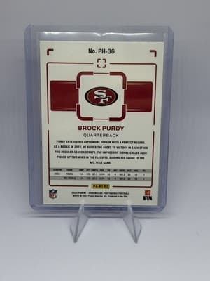 Panini Chronicles Photogenic Brock Purdy 49ers Rookie Insert 2022 #PH-36 - Thumbnail 2