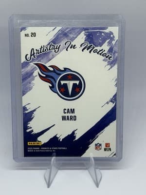 Panini 2025 Rookies & Stars Artistry In Motion Cam Ward Titans #20 Rookie - Thumbnail 2