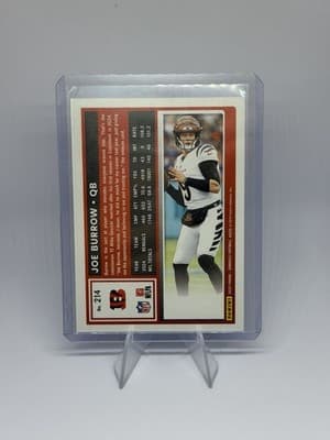 2022 Donruss Joe Burrow Cincinnati Bengals Press Proof Football /199 #214 - Thumbnail 2