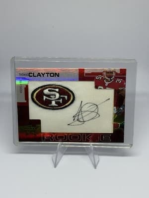 2007 Donruss Thomas Clayton 49ers Rookie 🔥Autograph NFL Memorabilia🔥 /9 #259