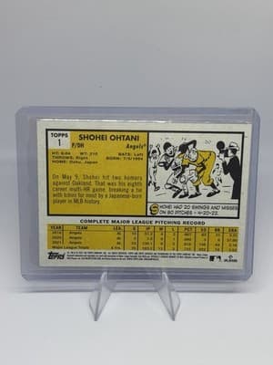 Topps 2022 Archives Shohei Ohtani Los Angeles Angels #1 Base Set MLB Baseball - Thumbnail 2