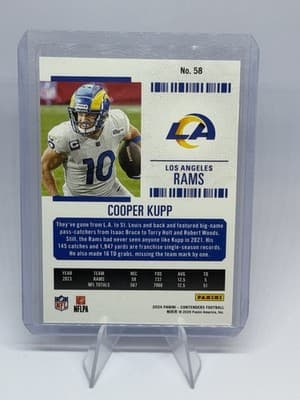 Panini Contenders Football 2024 Cooper Kupp #58 Blue Game Ticket 077/499 - Thumbnail 2