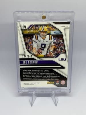 Panini 2025 Prizm Draft Picks Joe Burrow Blue Prizm /249 #179 - Thumbnail 2