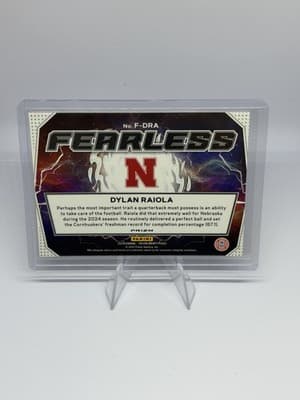 Panini 2025 Prizm Draft Picks Fearless Dylan Raiola Nebraska #F-DRA - Thumbnail 2