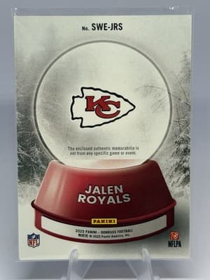 Panini Donruss 2025 Jalen Royals Chiefs Rookie Sweater #SWE-JRS - Thumbnail 2