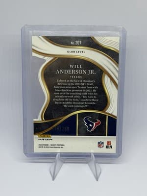 2023 Panini Select Copper Prizm Will Anderson Jr. Texans Rookie #207 /299 - Thumbnail 2