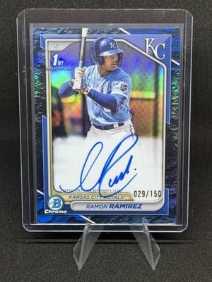 2024 Bowman Ramon Ramirez Prospect Auto Blue Refractor /150 #CPA-RRZ
