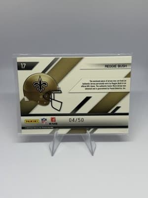 Panini 2010 Certified Shirt Off My Back Prime Reggie Bush Saints 🔥/50🔥 MEM #17 - Thumbnail 3