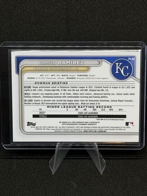 2024 Bowman Ramon Ramirez Prospect Auto Blue Refractor /150 #CPA-RRZ - Thumbnail 2