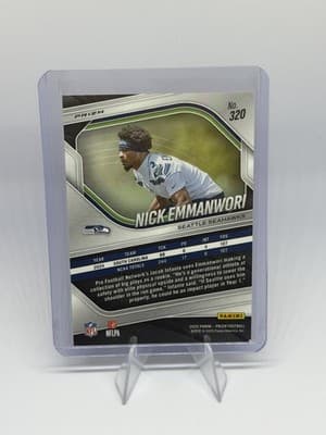 Panini 2025 Prizm Green Prizm Rookie Nick Emmanwori #320 Seahawks - Thumbnail 2