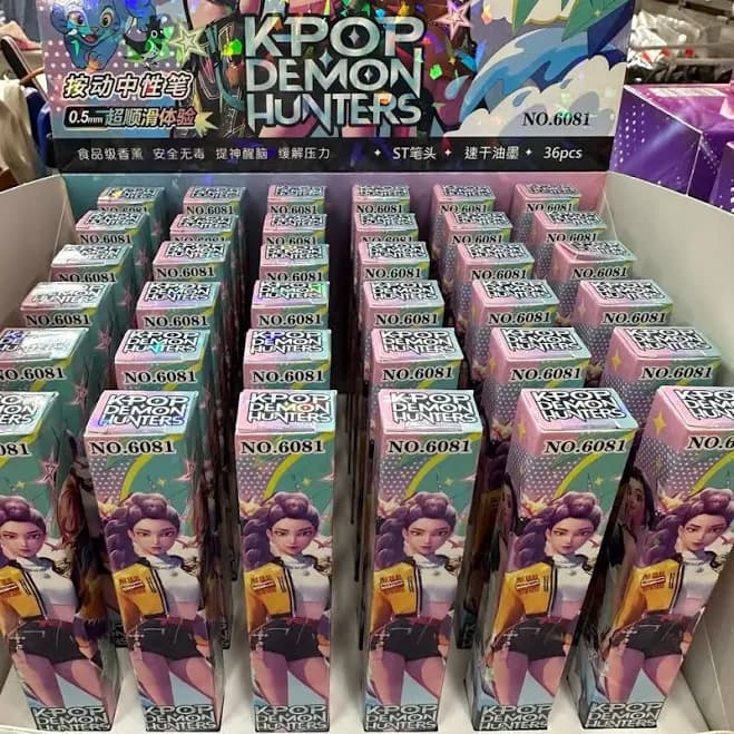 K-Pop Demon Hunter Gel Pens Box of 36