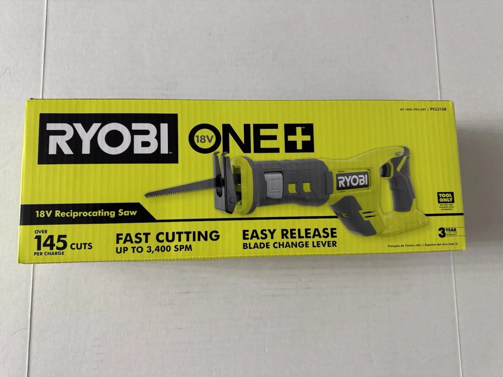 Ryobi 18V ONE+ Reciprocating Saw PCL515B - Thumbnail 4