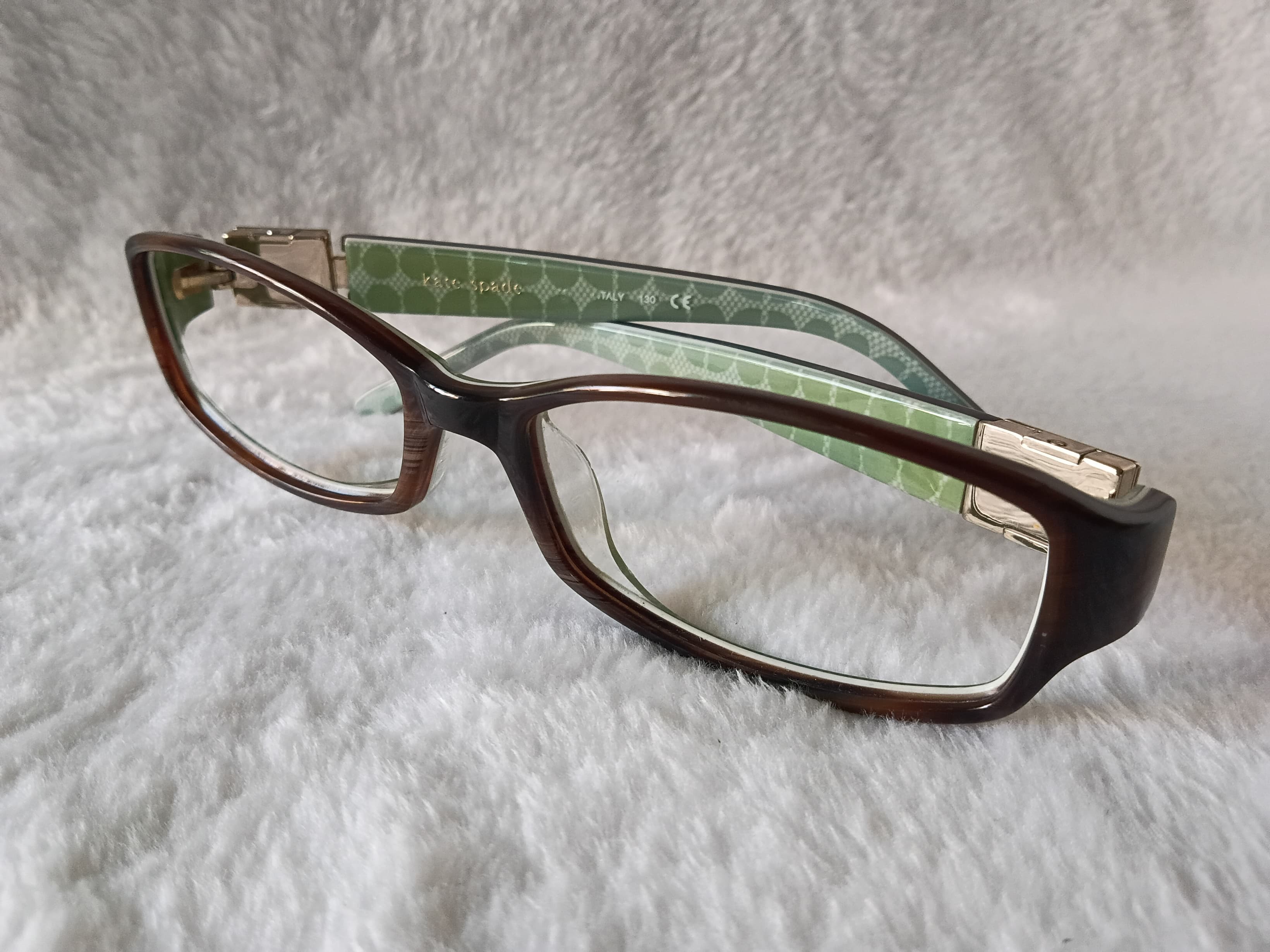 Kate Spade Florence Eyeglasses Brown/Green 130mm - Thumbnail 2