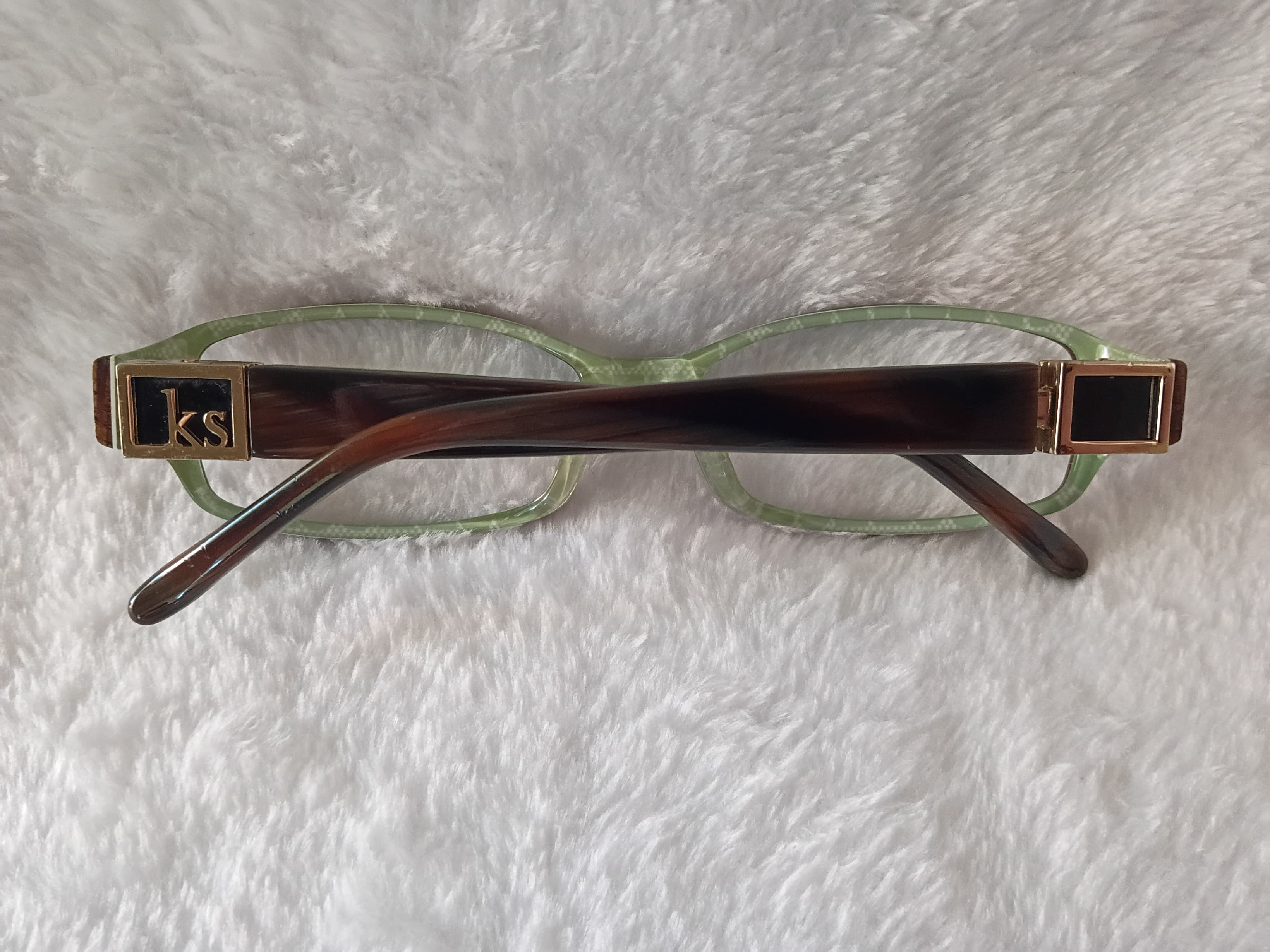 Kate Spade Florence Eyeglasses Brown/Green 130mm - Thumbnail 5