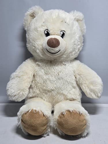 Build-A-Bear Workshop Classic White Plush Stuffed Animal Teddy Bear 16" #G96g - Thumbnail 2