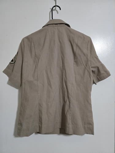DSCP womens Khaki Short Sleeve Shirt Size: (16) NSN:8410-01-683-4980 #E72e - Thumbnail 2