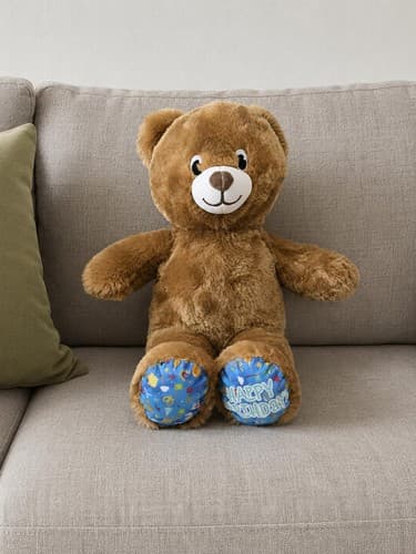 Build-A-Bear Workshop Classic Brown Plush Stuffed Animal Teddy Bear 16" #G88g
