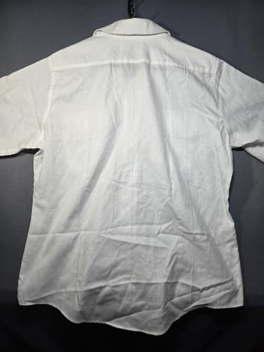 Defense Logistics Agency White Military Dress Shirt Men's Size 17 Collar Regular - Thumbnail 6