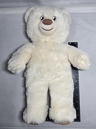 Build-A-Bear Workshop Classic White Plush Stuffed Animal Teddy Bear 16" #G96g - Thumbnail 5