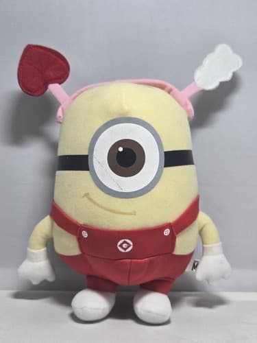 Despicable Me Minion Stuart Valentines Plush Toy Cupid Outfit Illumination #G91g - Thumbnail 2