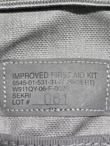 US Military IFAK Individual First Aid Kit Tactical Pouches Insert Lot #G109g - Thumbnail 8