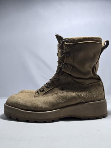 Altama Tan Suede Desert Combat Boots Men's 9.5 W Wide Military Tactical #G114g - Thumbnail 6