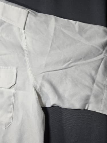 Defense Logistics Agency White Military Dress Shirt Men's Size 17 Collar Regular - Thumbnail 3