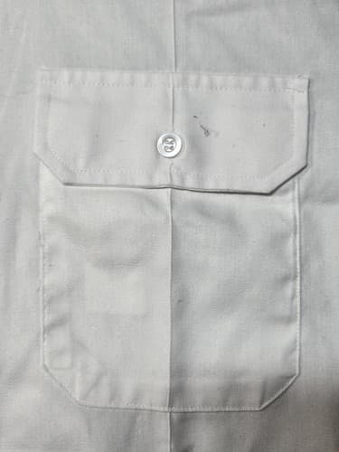 Defense Logistics Agency White Military Dress Shirt Men's Size 17 Collar Regular - Thumbnail 5