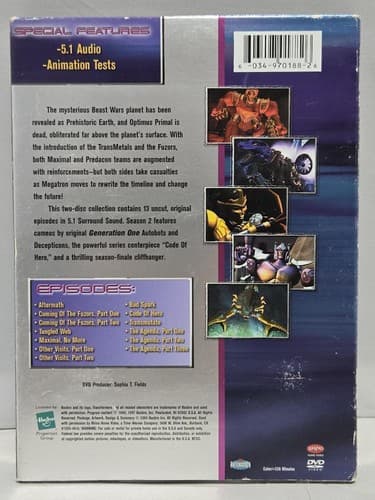 Beast Wars Transformers Complete Second Season DVD Set Maximals Predacons - Thumbnail 3
