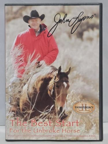 John Lyons The Best Start for the Unbroke Horse 4 DVD Set Horse Training