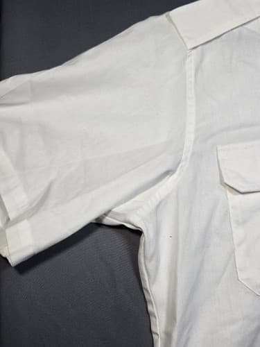 Defense Logistics Agency White Military Dress Shirt Men's Size 17 Collar Regular - Thumbnail 2