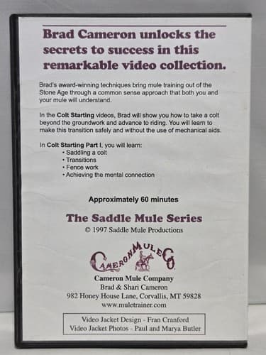 Brad Cameron Saddle Mule Series DVD Lot Vol 4 5 6 Training - Thumbnail 5