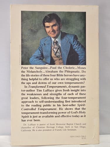 Transformed Temperaments Tim LaHaye 1981 Christian Psychology Paperback - Thumbnail 3