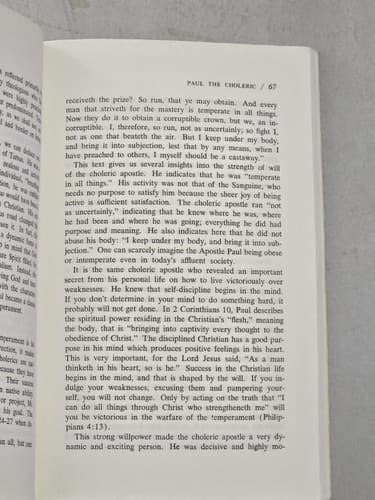 Transformed Temperaments Tim LaHaye 1981 Christian Psychology Paperback - Thumbnail 6