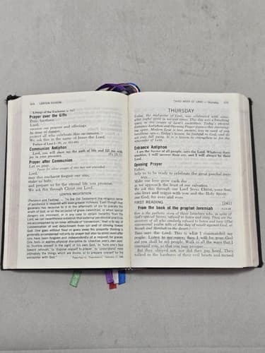Vintage The Vatican II Weekday Missal Catholic Liturgy Book Black Hardcover - Thumbnail 5